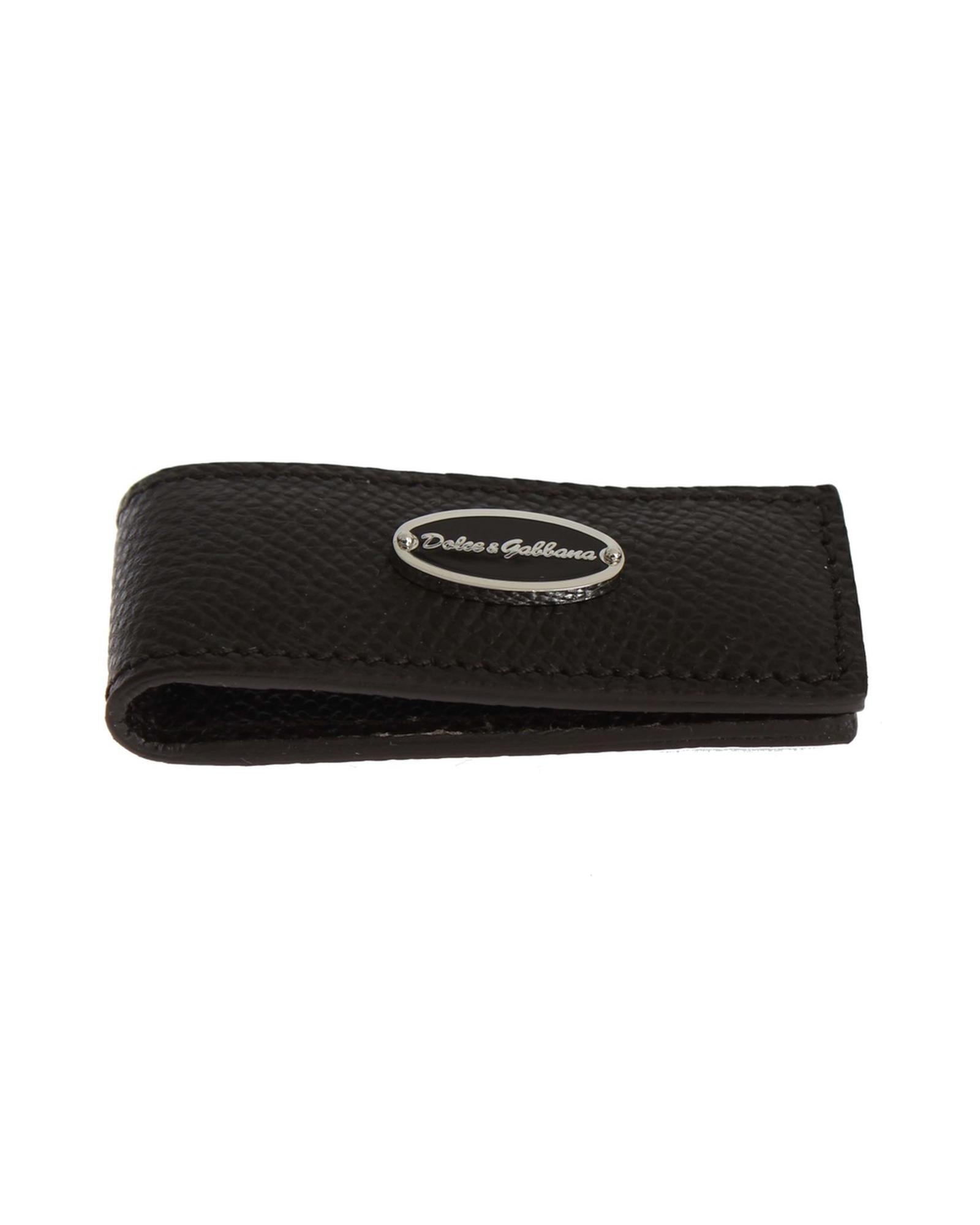 Dolce &amp; Gabbana Leather Money Bar Clip One Size Men