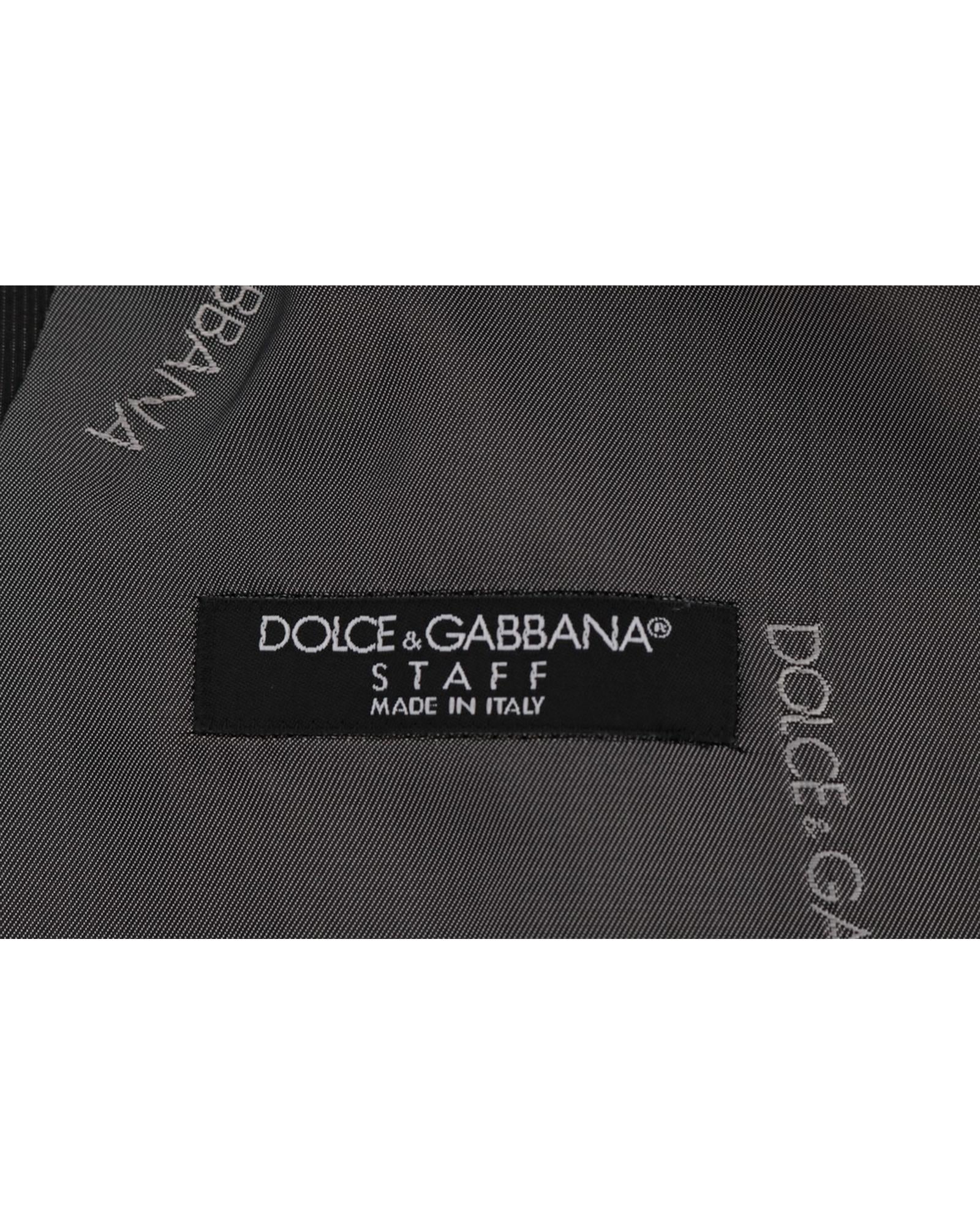 Dolce &amp; Gabbana STFF Single Breasted Vest Waistcoat 52 IT Men