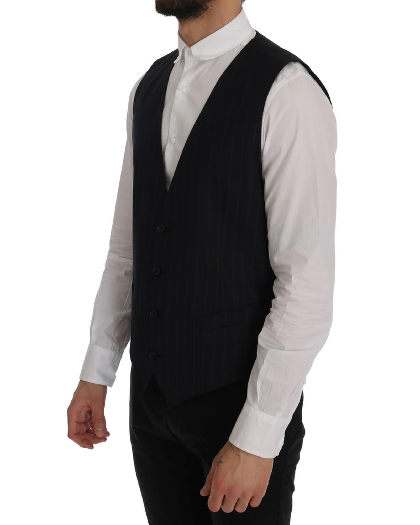 Dolce &amp; Gabbana Staff Single Breasted Waistcoat Vest 50 IT Men