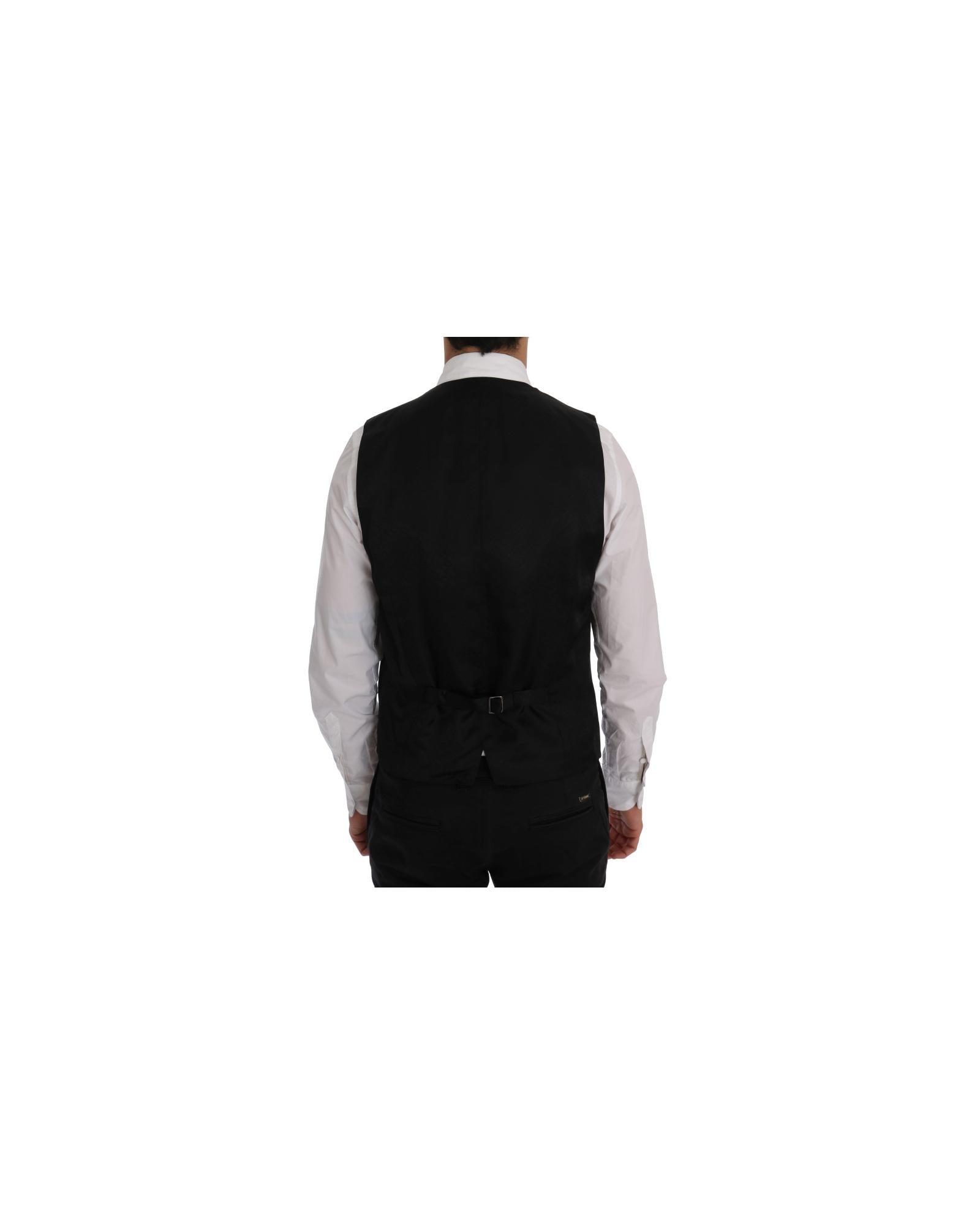 Dolce &amp; Gabbana Staff Single Breasted Waistcoat Vest 50 IT Men