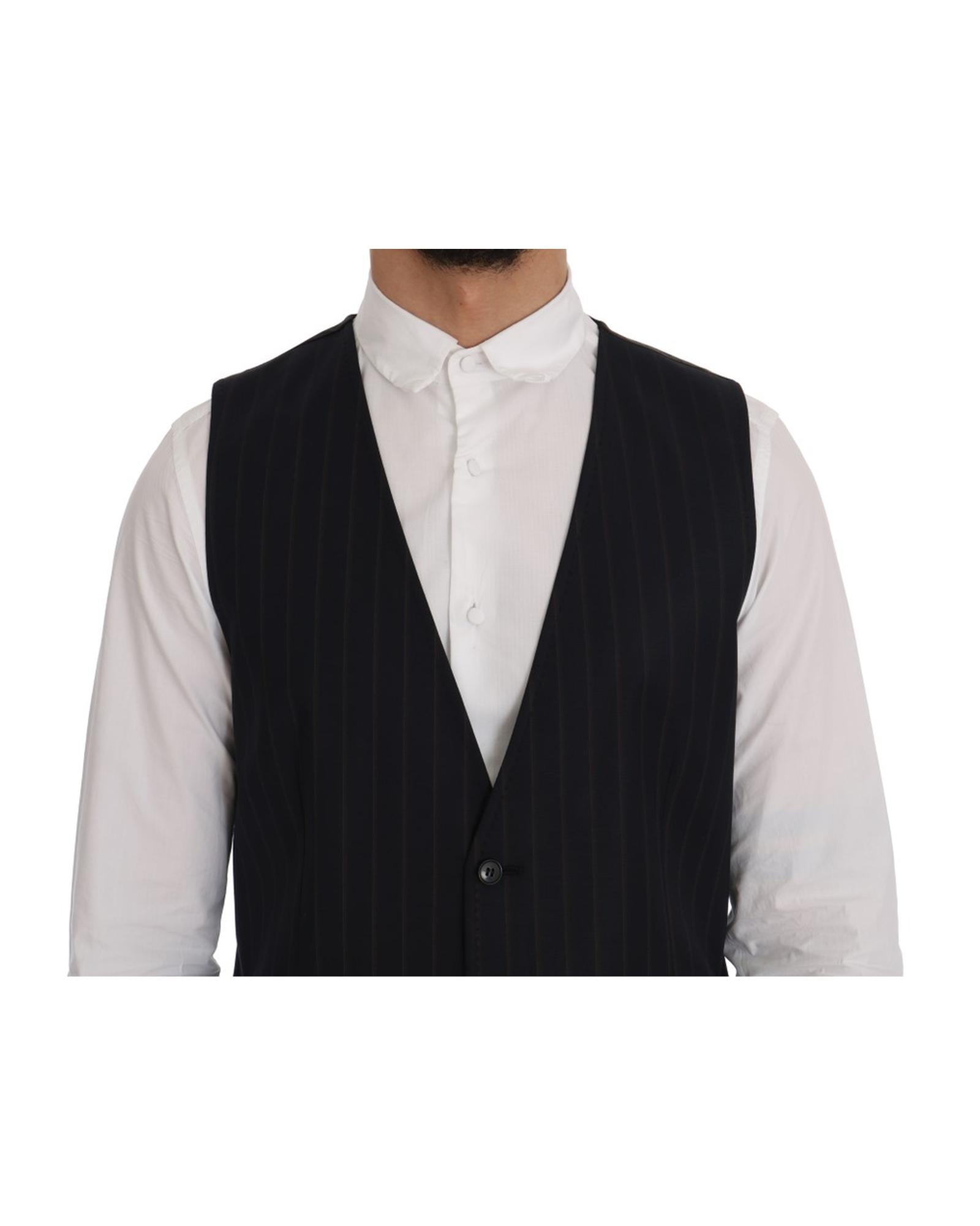 Dolce &amp; Gabbana Staff Single Breasted Waistcoat Vest 50 IT Men