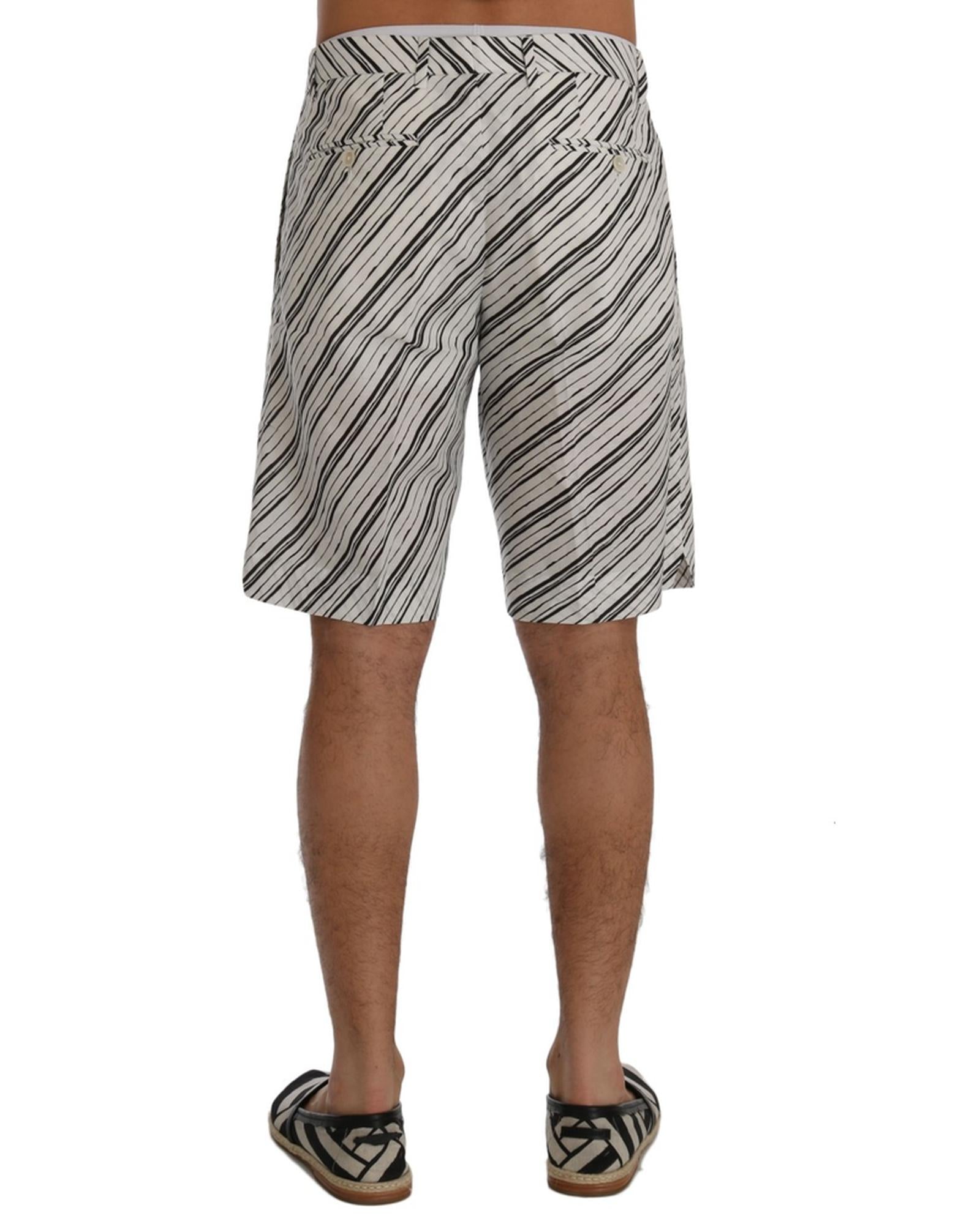 Striped Casual Shorts by Dolce &amp; Gabbana 46 IT Men