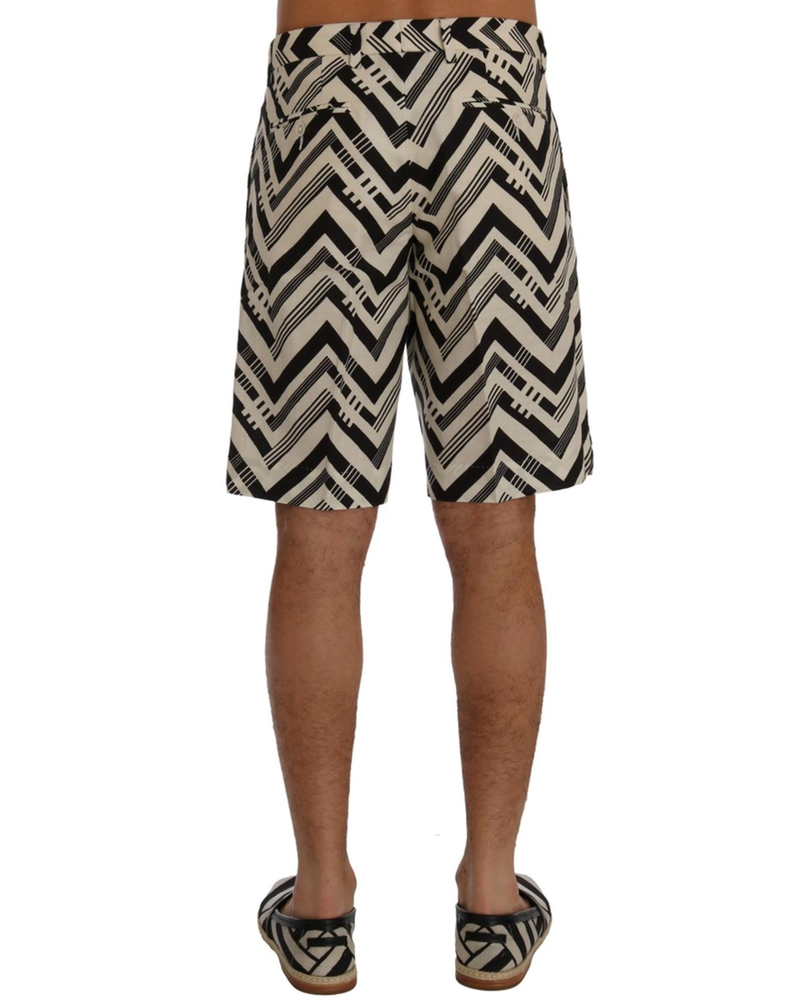 Dolce &amp; Gabbana Casual Striped Shorts 54 IT Men