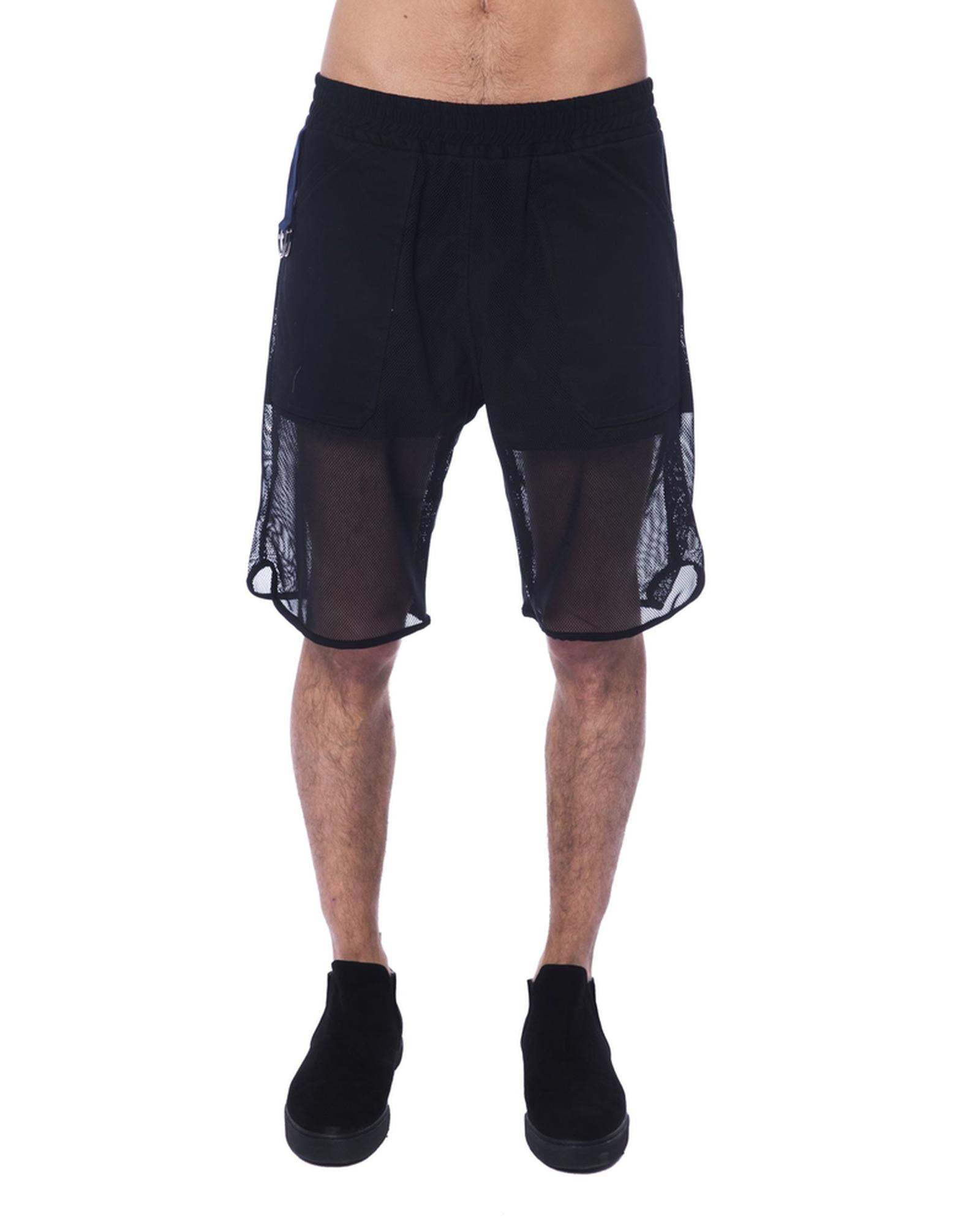 Short Transparent Textil Logo Shorts S Men