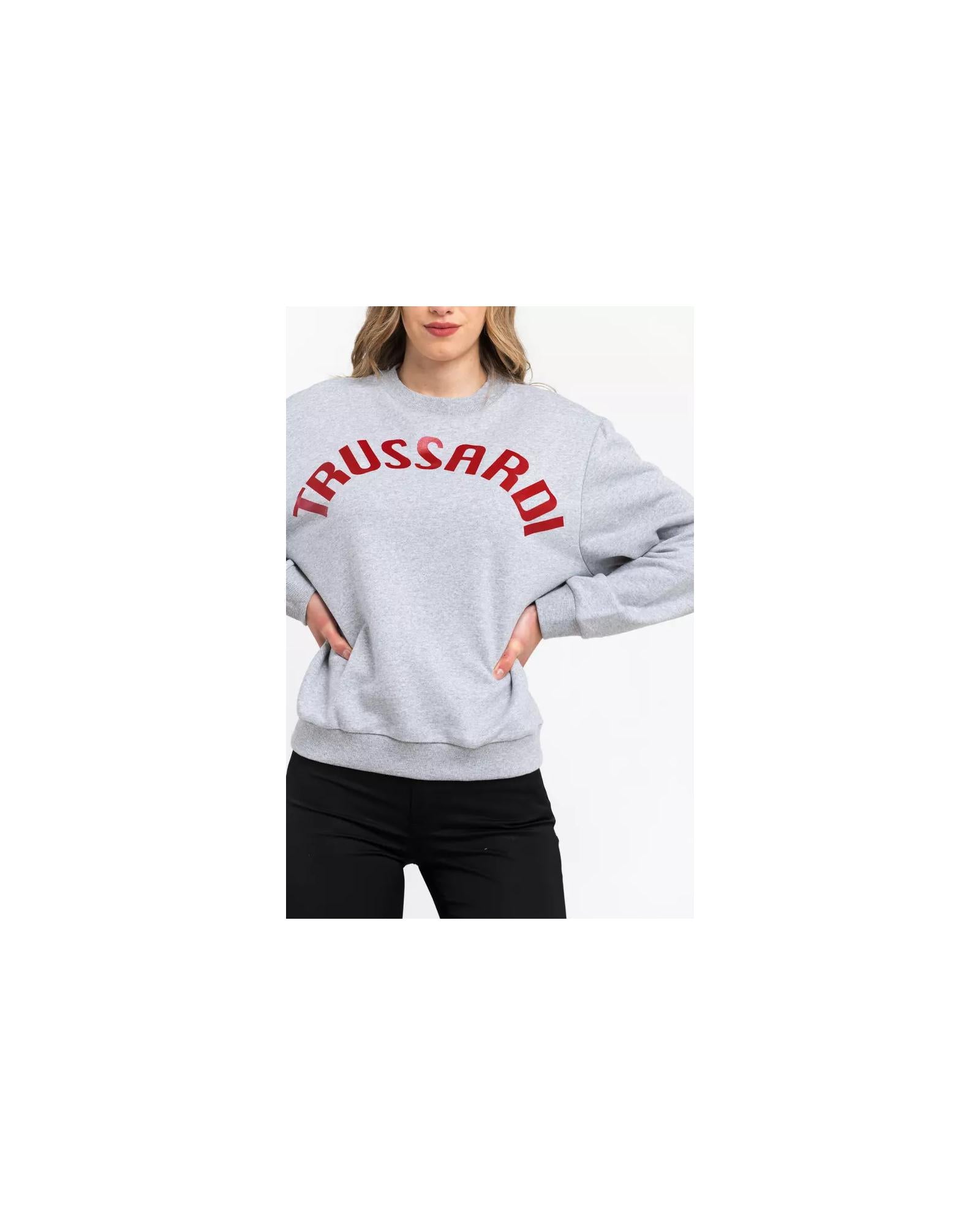 Oversized Round-neck Sweatshirt with Maxi Lettering S Women