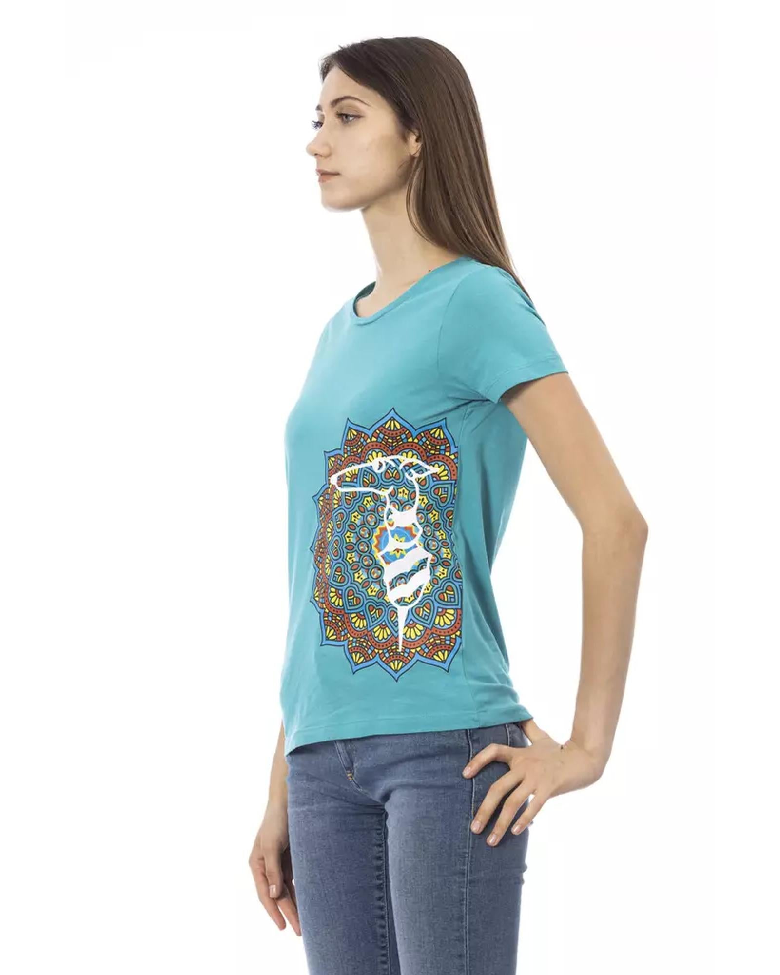 Short Sleeve T-shirt with Front Print M Women