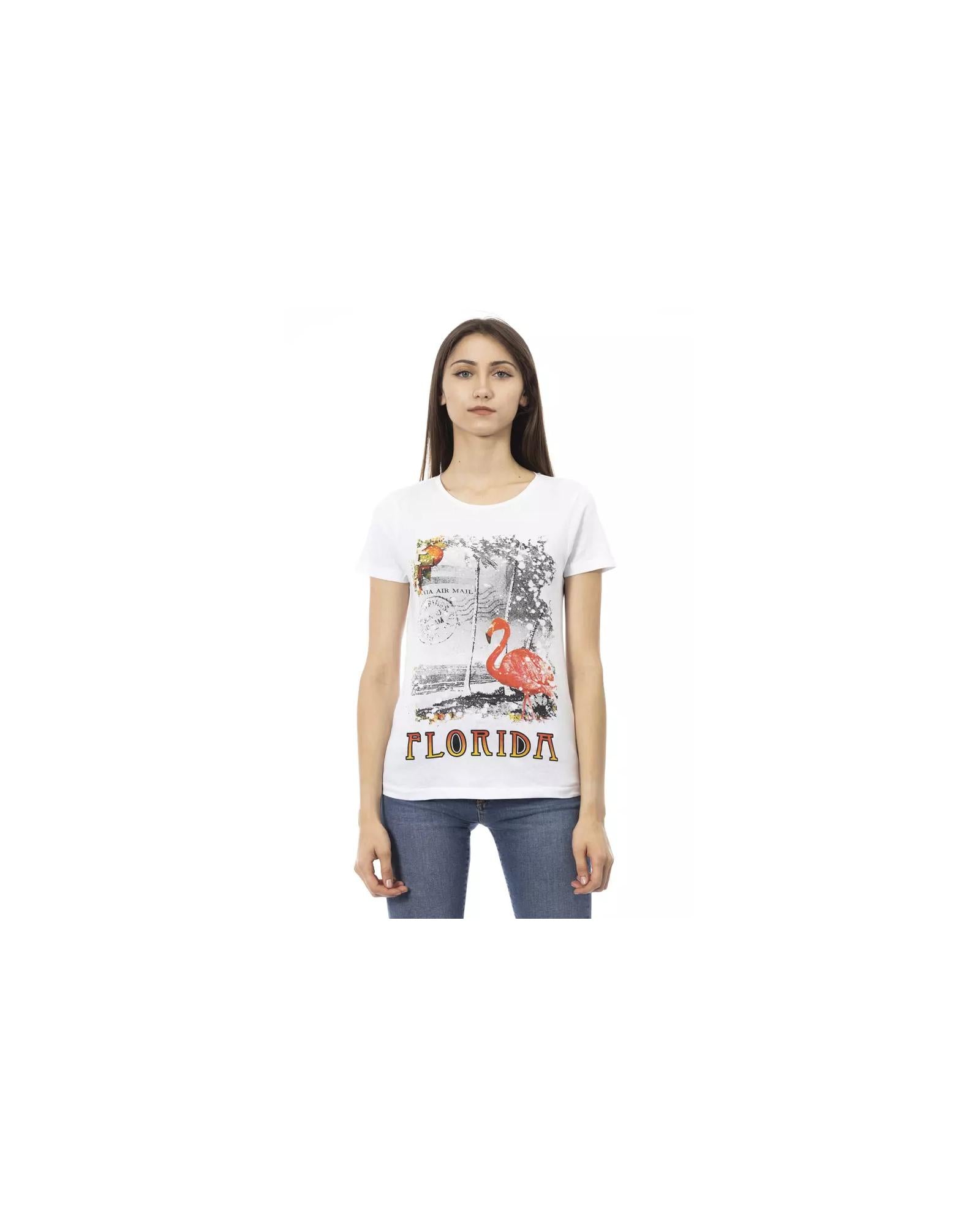 Short Sleeve T-shirt with Front Print M Women