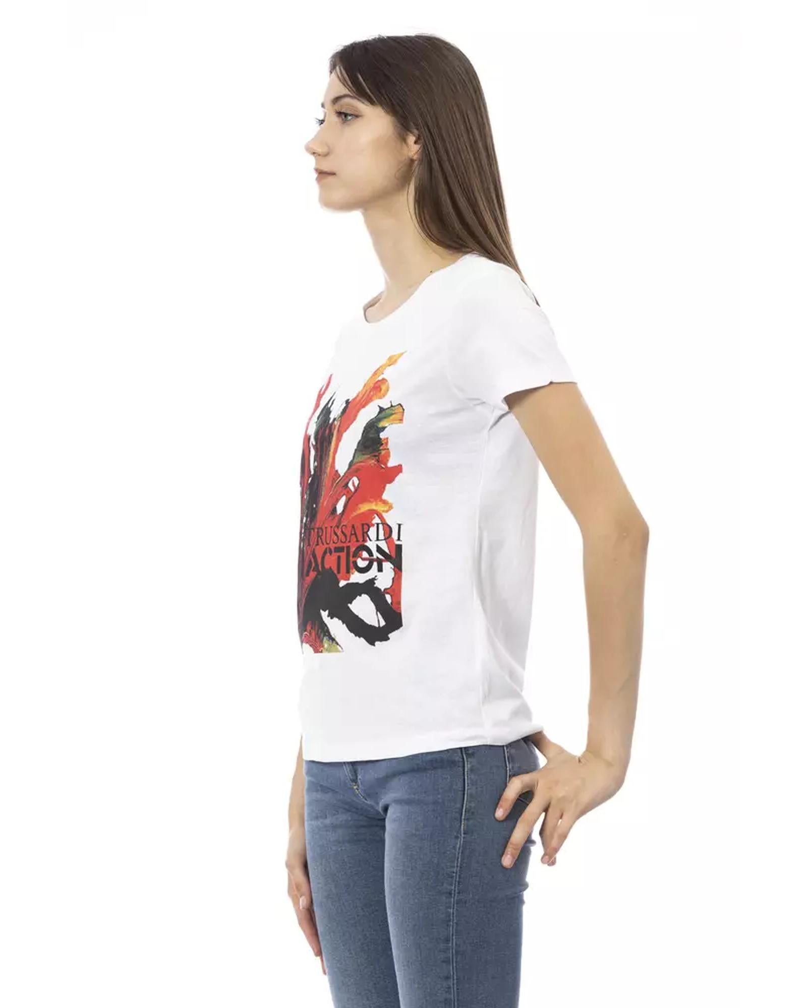 Short Sleeve T-shirt with Front Print M Women