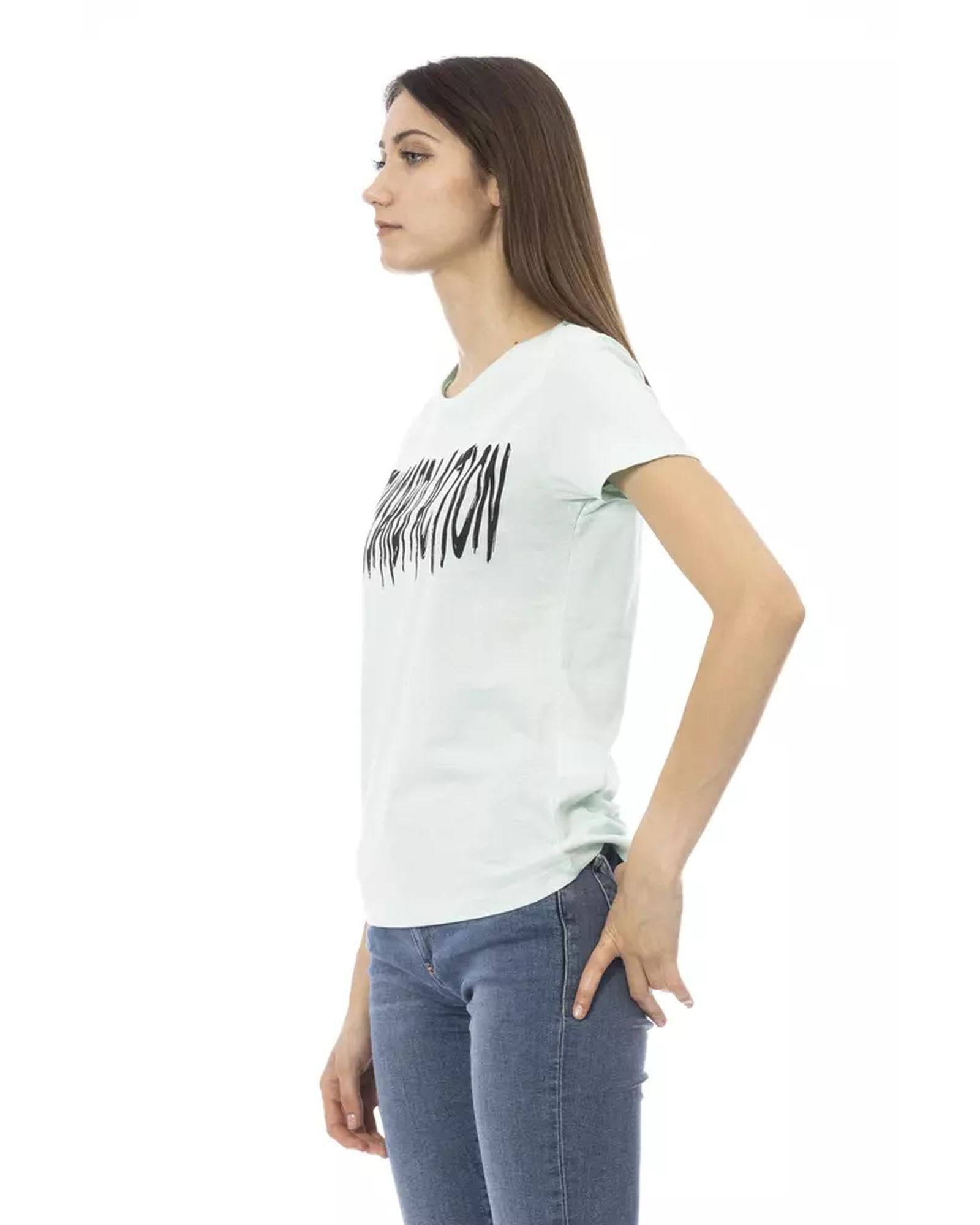 Printed Short Sleeve Round Neck T-shirt 2XL Women