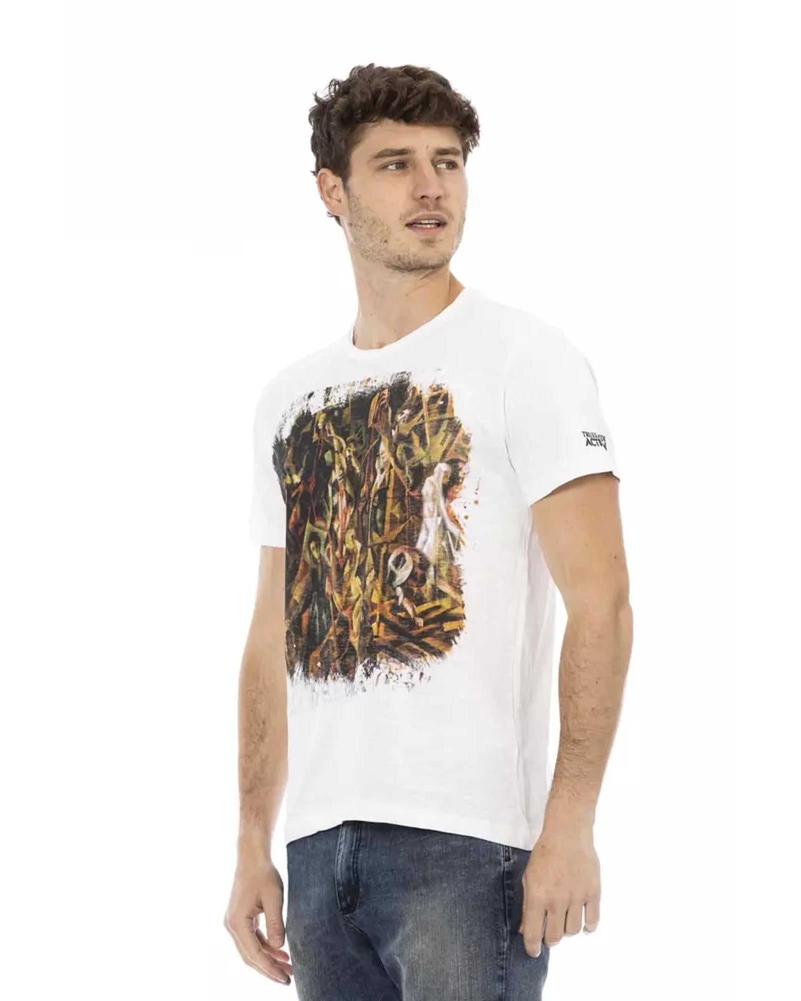 Short Sleeve T-shirt with Front Print M Men