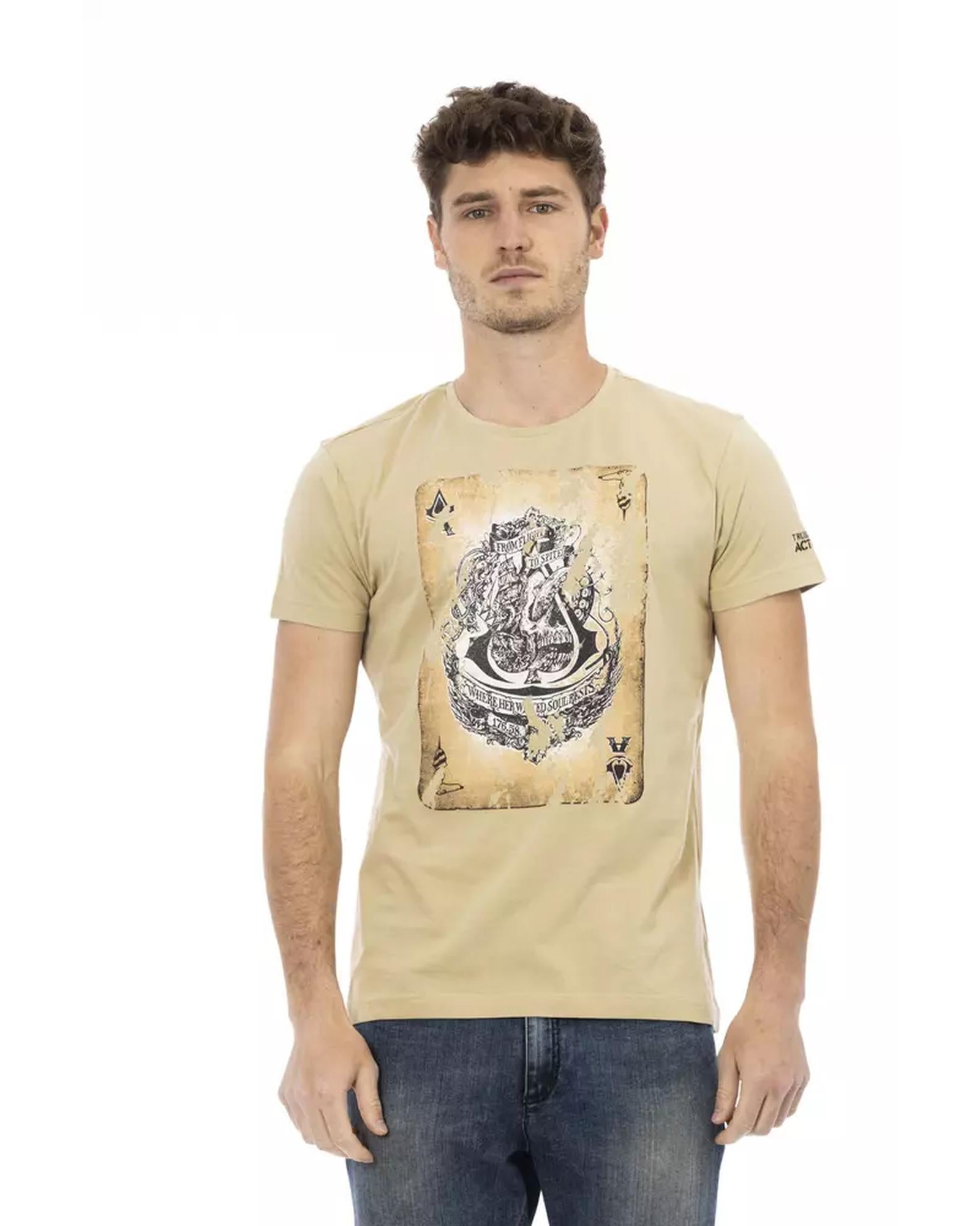 Short Sleeve T-shirt with Front Print M Men