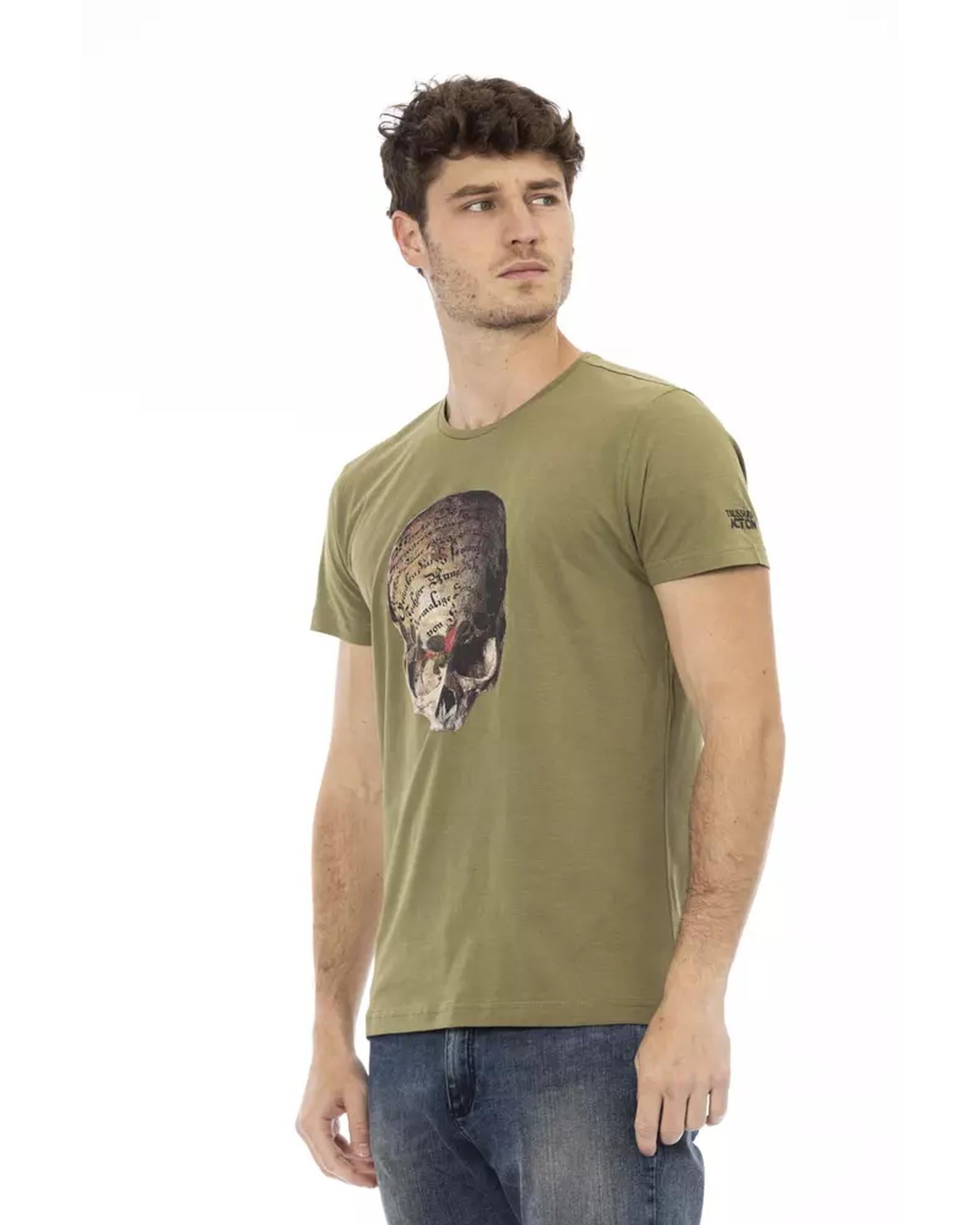 Short Sleeve T-shirt with Front Print M Men