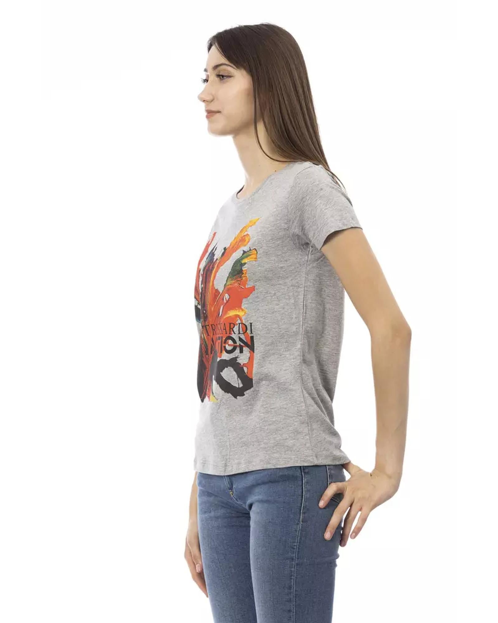 Short Sleeve T-shirt with Front Print M Women