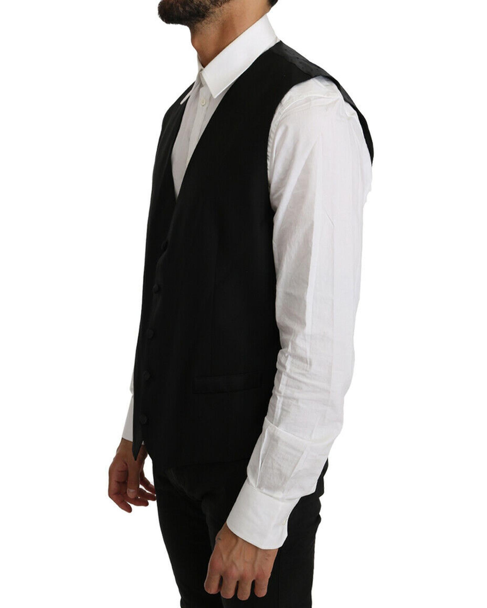 Formal Vest with Logo Details by Dolce &amp; Gabbana 46 IT Men