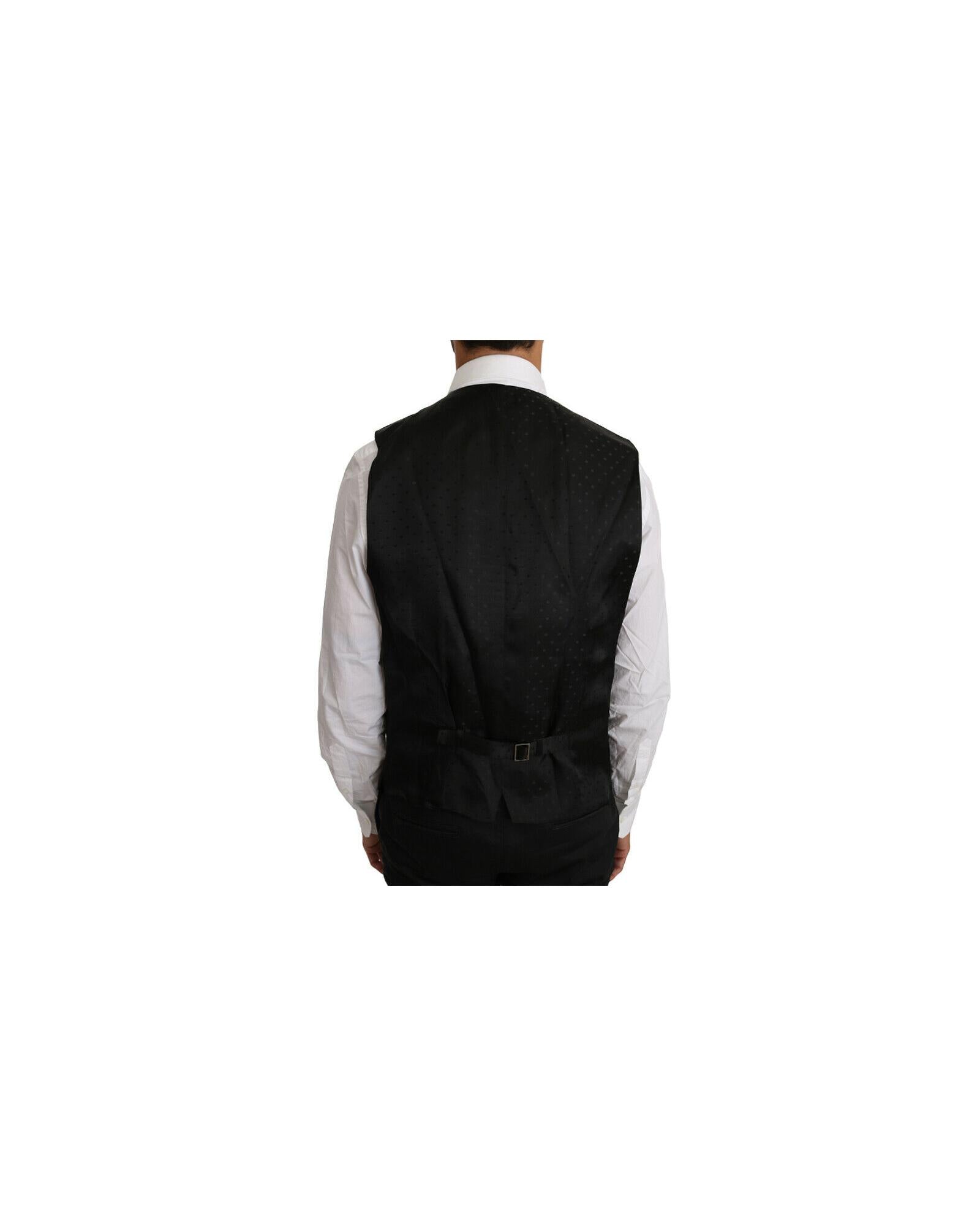 Formal Vest with Logo Details by Dolce &amp; Gabbana 46 IT Men