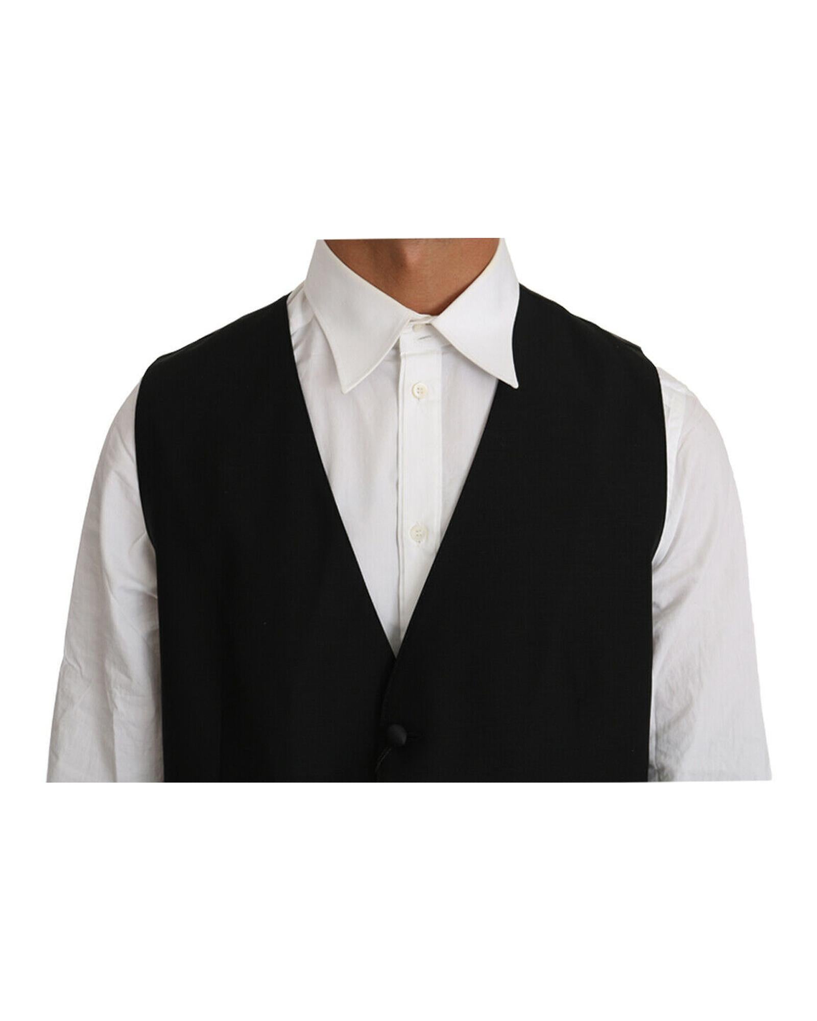 Formal Vest with Logo Details by Dolce &amp; Gabbana 46 IT Men