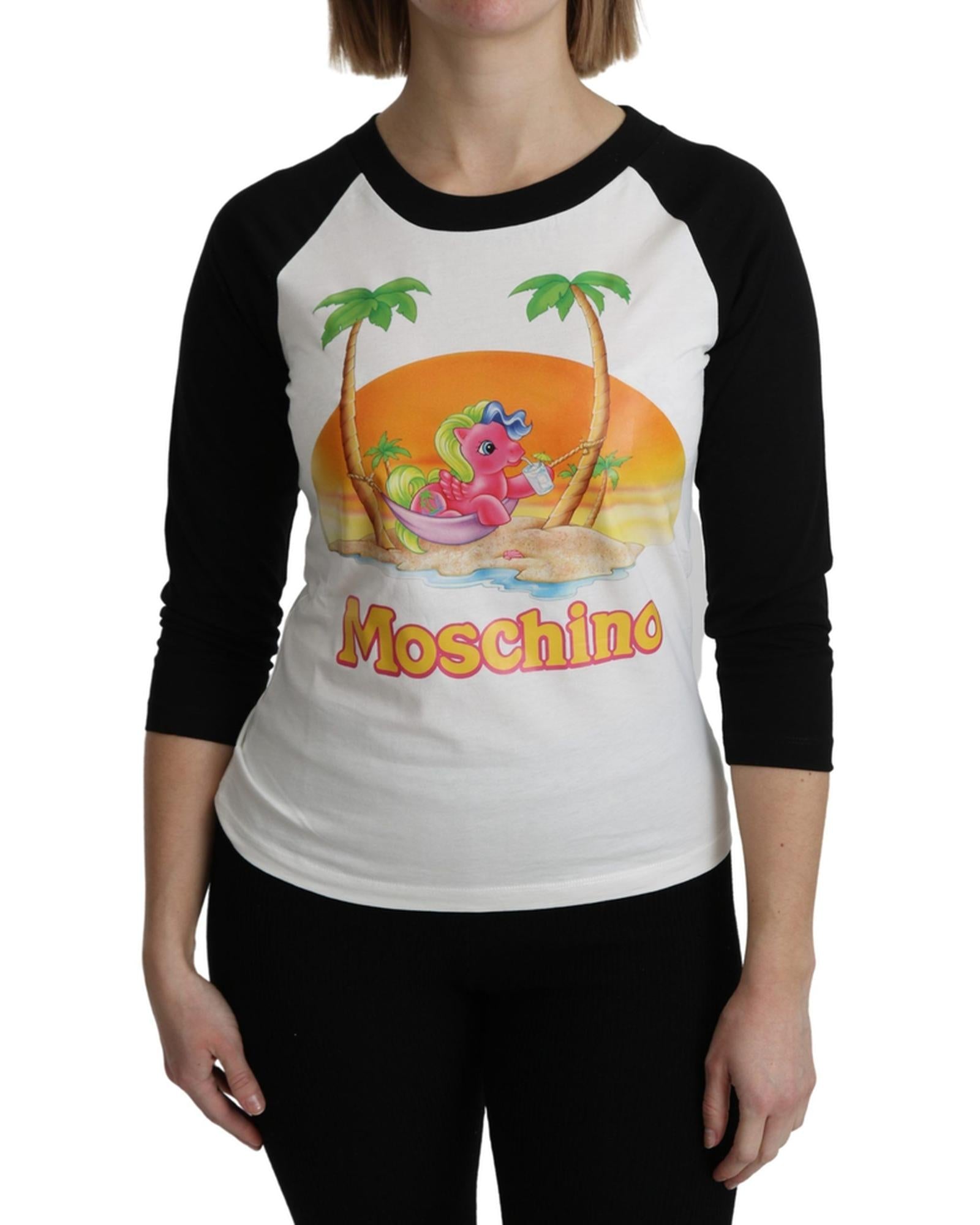 My Little Pony Crew Neck T-shirt 3/4 Sleeve Top 44 IT Women