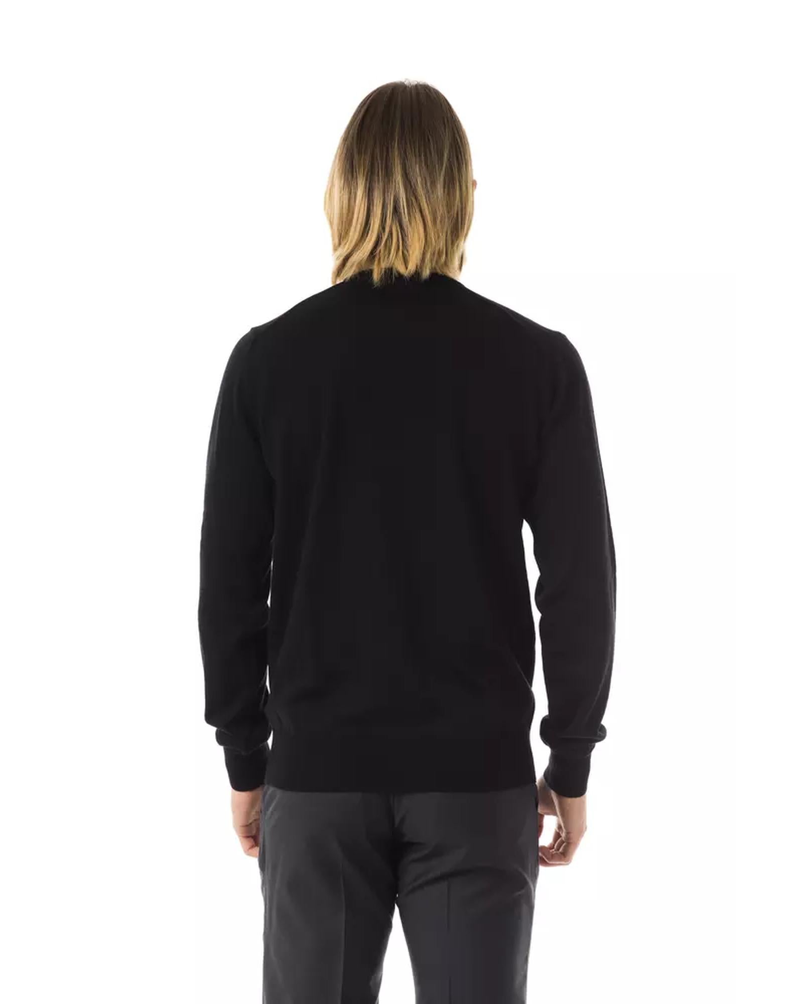 Embroidered Wool Sweater L Men