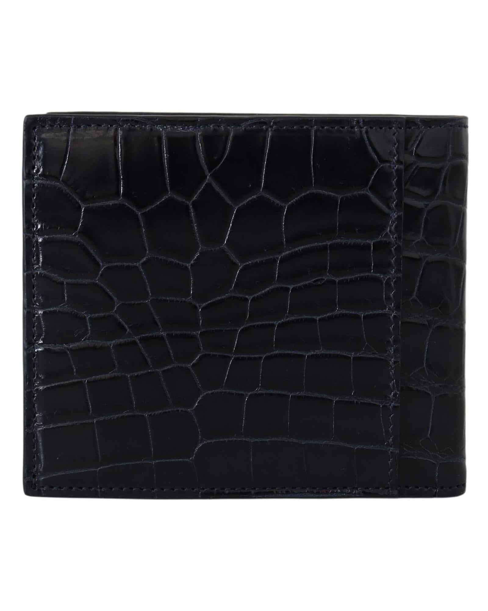 Dolce &amp; Gabbana Crocodile Leather Bifold Wallet One Size Men