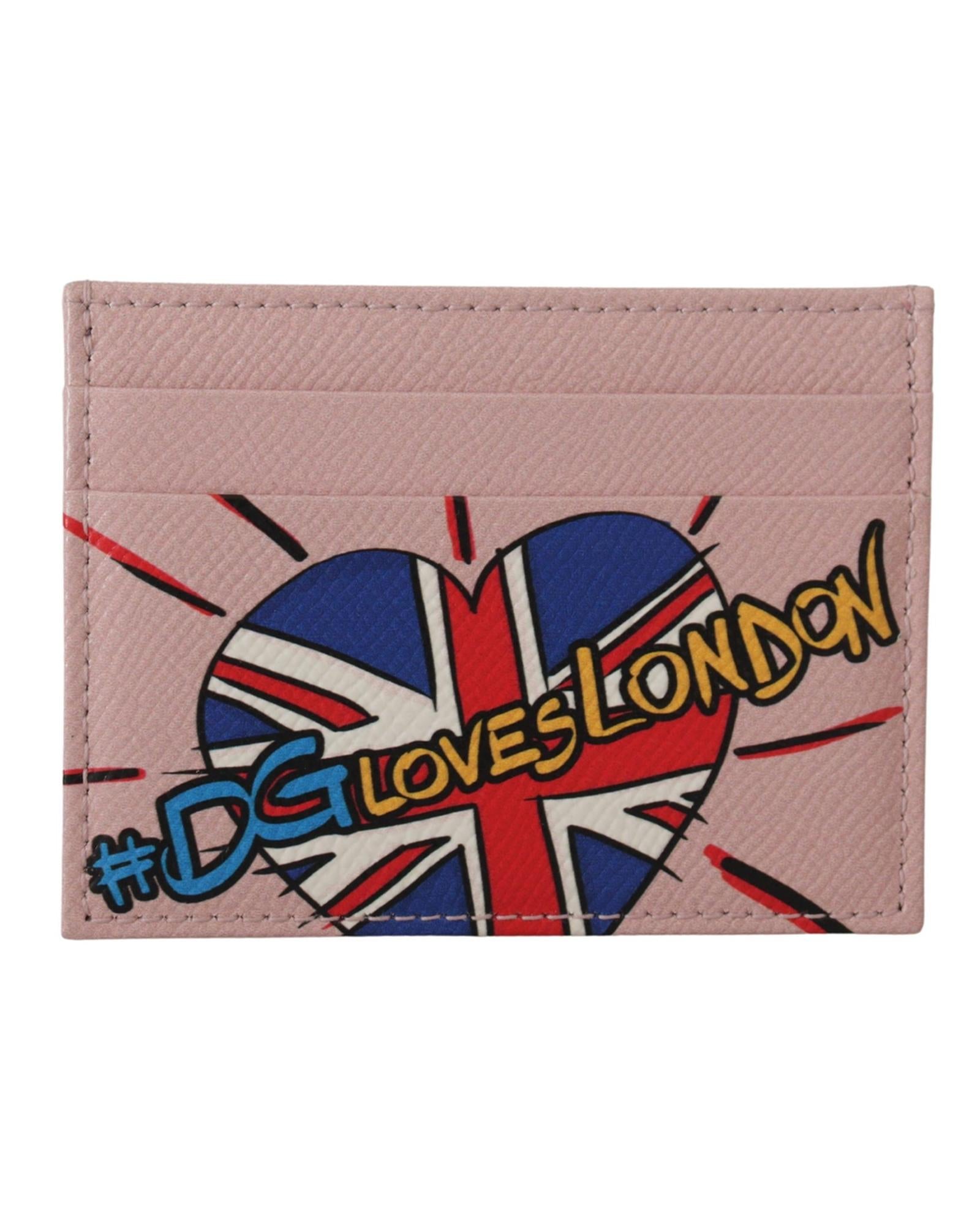 Brand New Dolce &amp; Gabbana Cardholder Wallet with London Print One Size Women