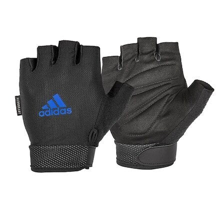 Adidas Adjustable Essential Gloves Weight Lifting Gym Workout Training - Small