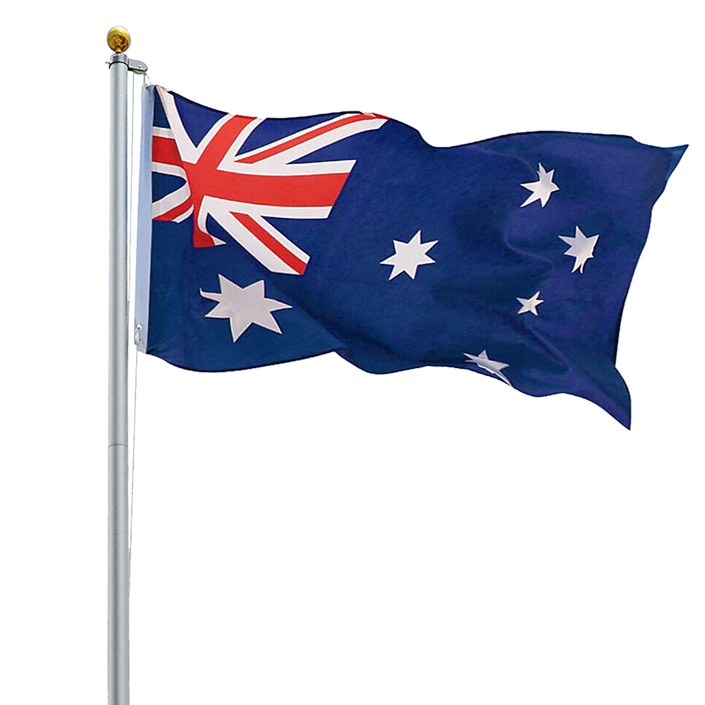 6.0m Flag Pole Full Set / Kit w Australian Flag