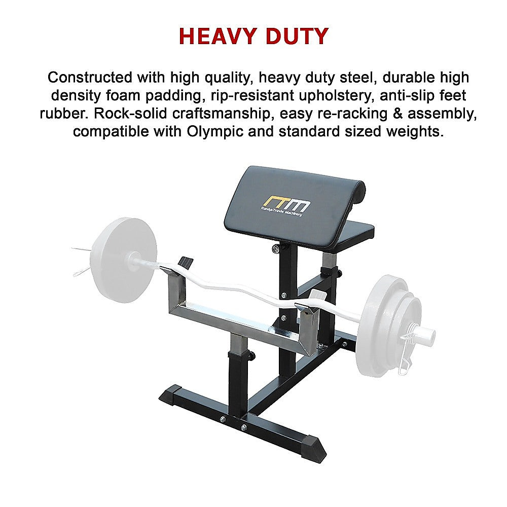 Preacher Curl Bench Weights Commercial Bicep Arms