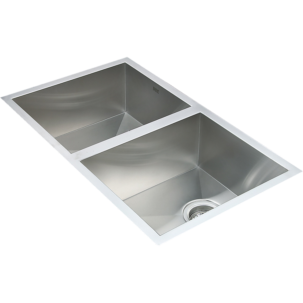 770x450mm Handmade Stainless Steel Undermount / Topmount  Kitchen Sink with Waste