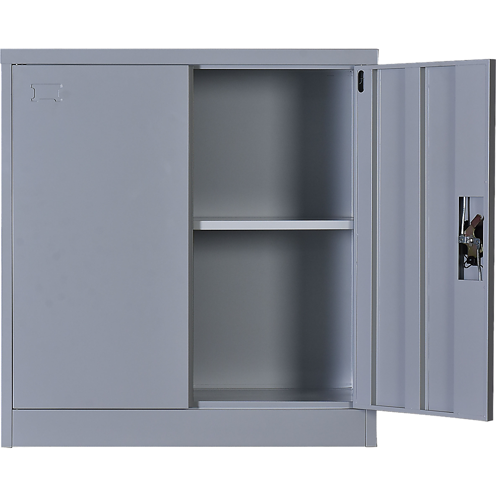 Two-Door Shelf Office Gym Filing Storage Locker Cabinet Safe