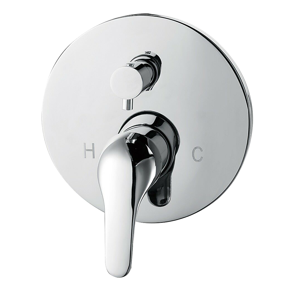 Chrome Bathroom Shower Wall Mixer Diverter w/ WaterMark