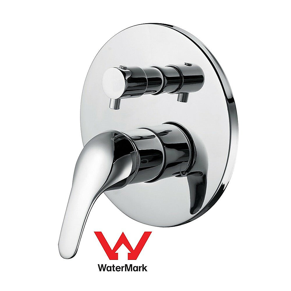 Chrome Bathroom Shower Wall Mixer Diverter w/ WaterMark