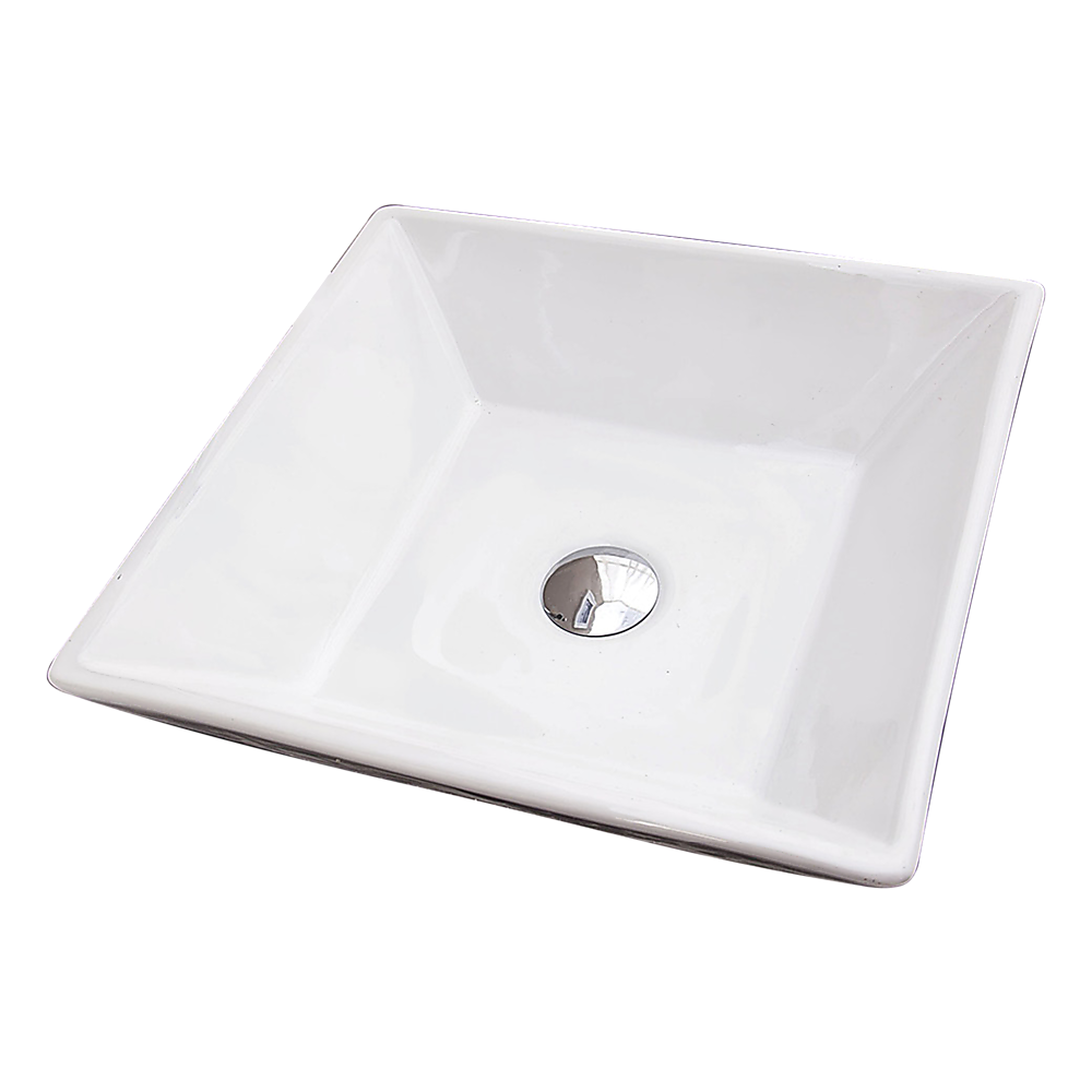 Bathroom Ceramic Rectangular Above Countertop Basin for Vanity