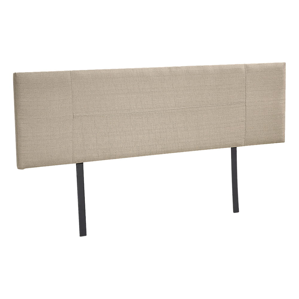 Linen Fabric King Bed Headboard Bedhead - Beige