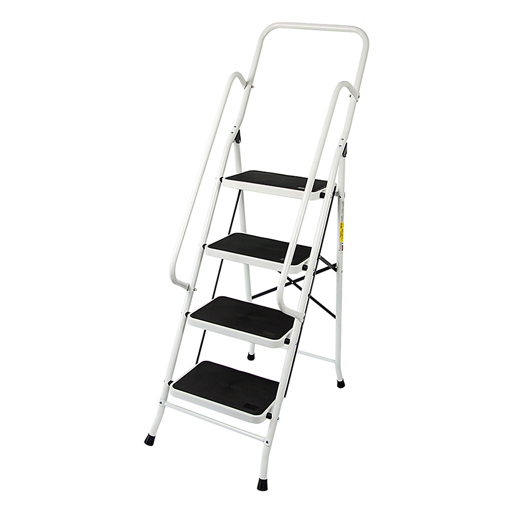 Foldable Non Slip 4 Step Steel Ladder