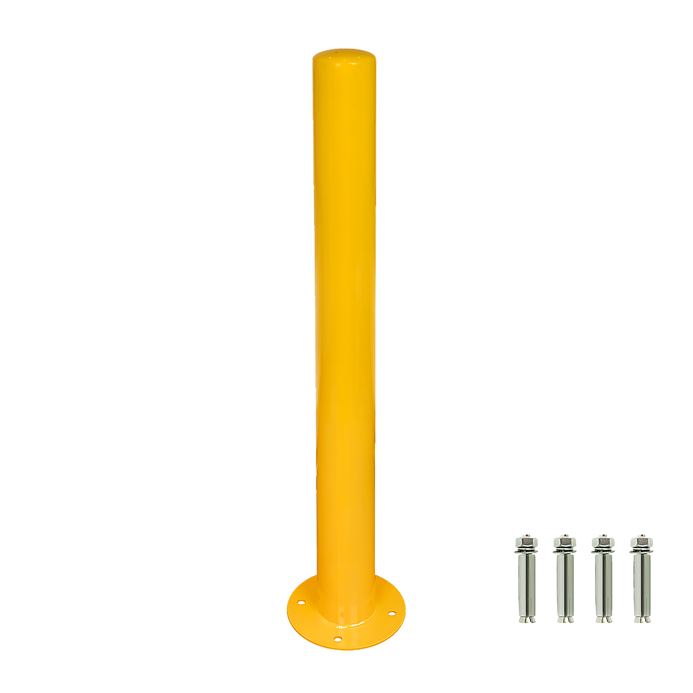 Yellow Heavy Duty Steel Bollard Post