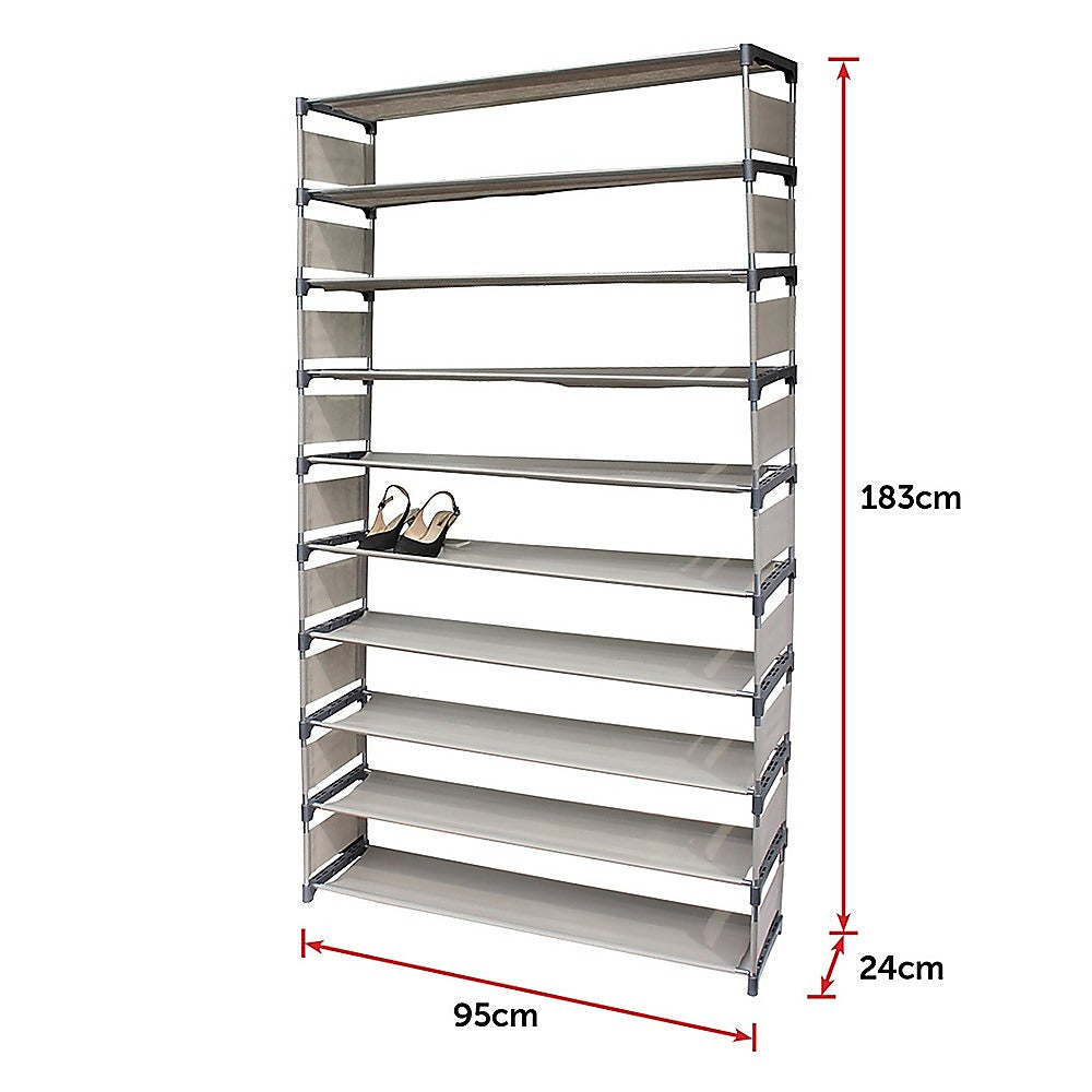 50 Pairs 10 Tiers Shoe Rack