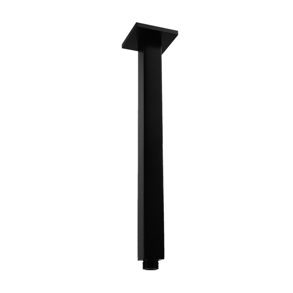 Shower Head Arm Wall Connector Electroplated Matte Black Finish