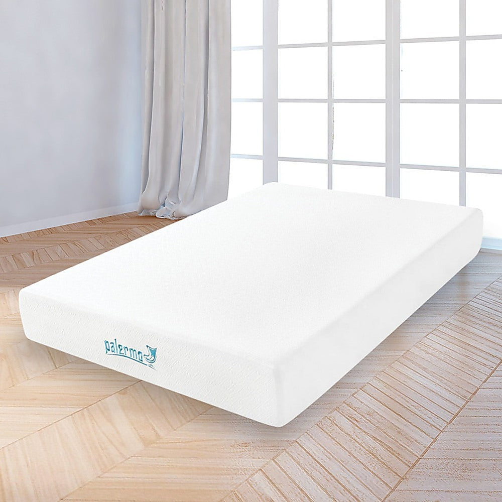 Palermo Double 25cm Gel Memory Foam Mattress  - Dual-Layered  - CertiPUR-US Certified