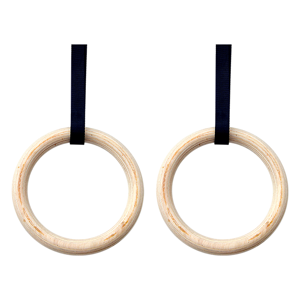 Wooden Gymnastic Rings Olympic Gym Strength Training