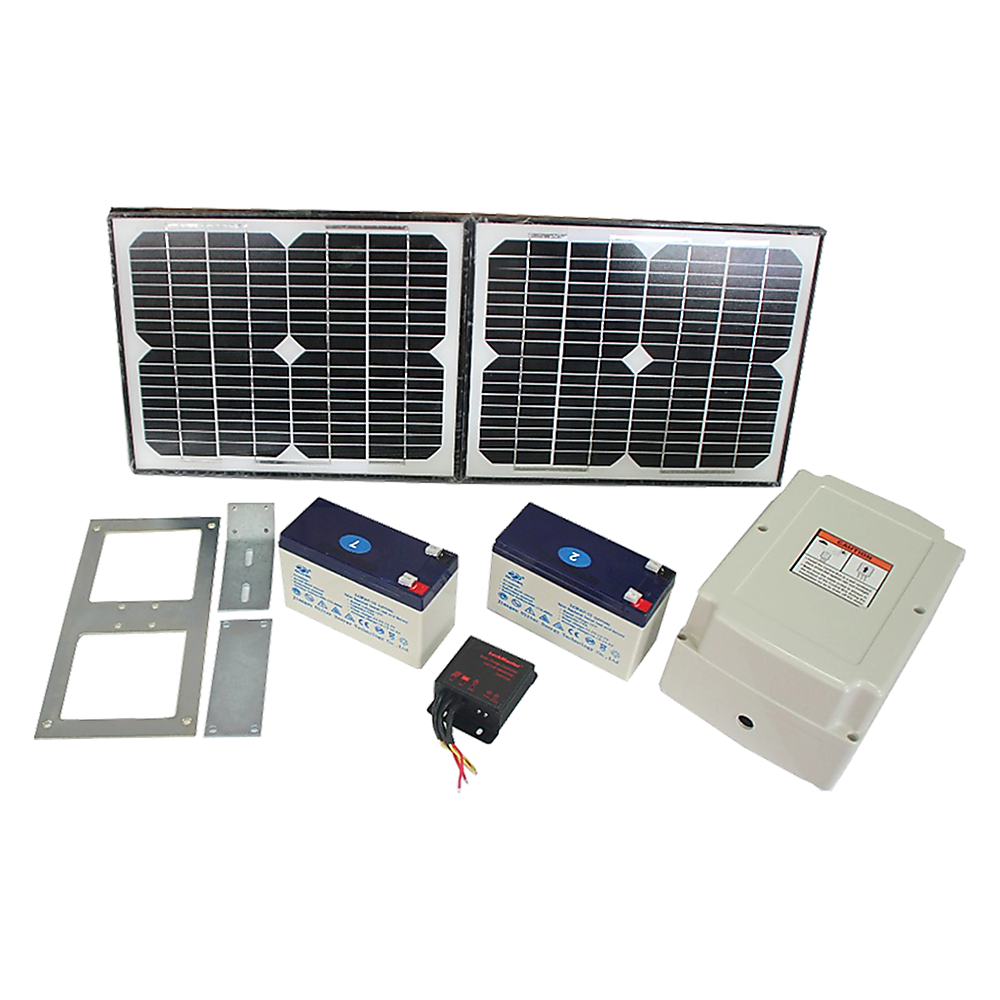 1200KG 20W Solar Double Swing Auto Motor Remote Gate Opener