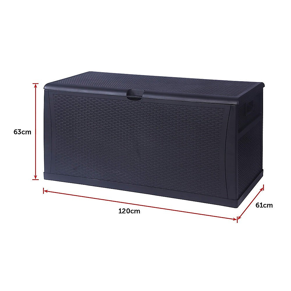 Patio Deck Box Outdoor Storage Plastic Bench Box 450 Litre