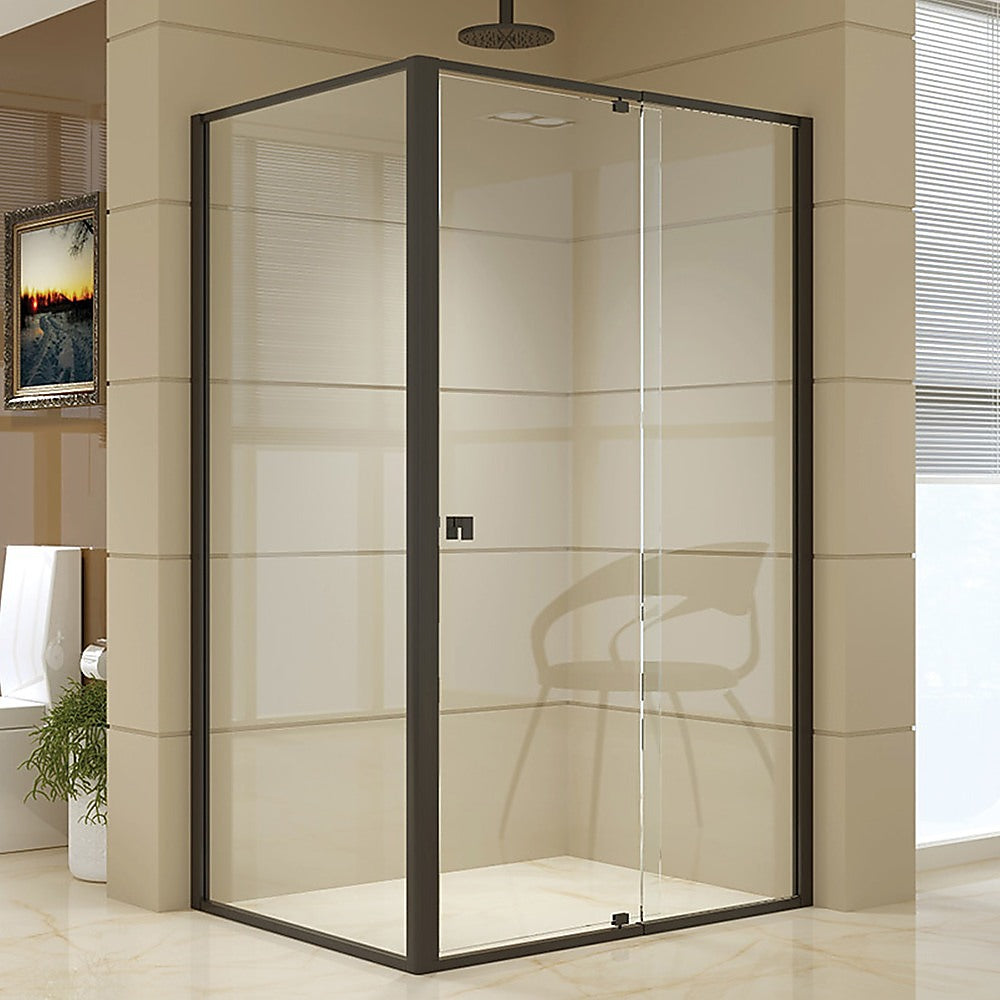 Semi Frameless Shower Screen (114~122)x 195cm & (89~92)x 195cm Side AS/NZS Glass