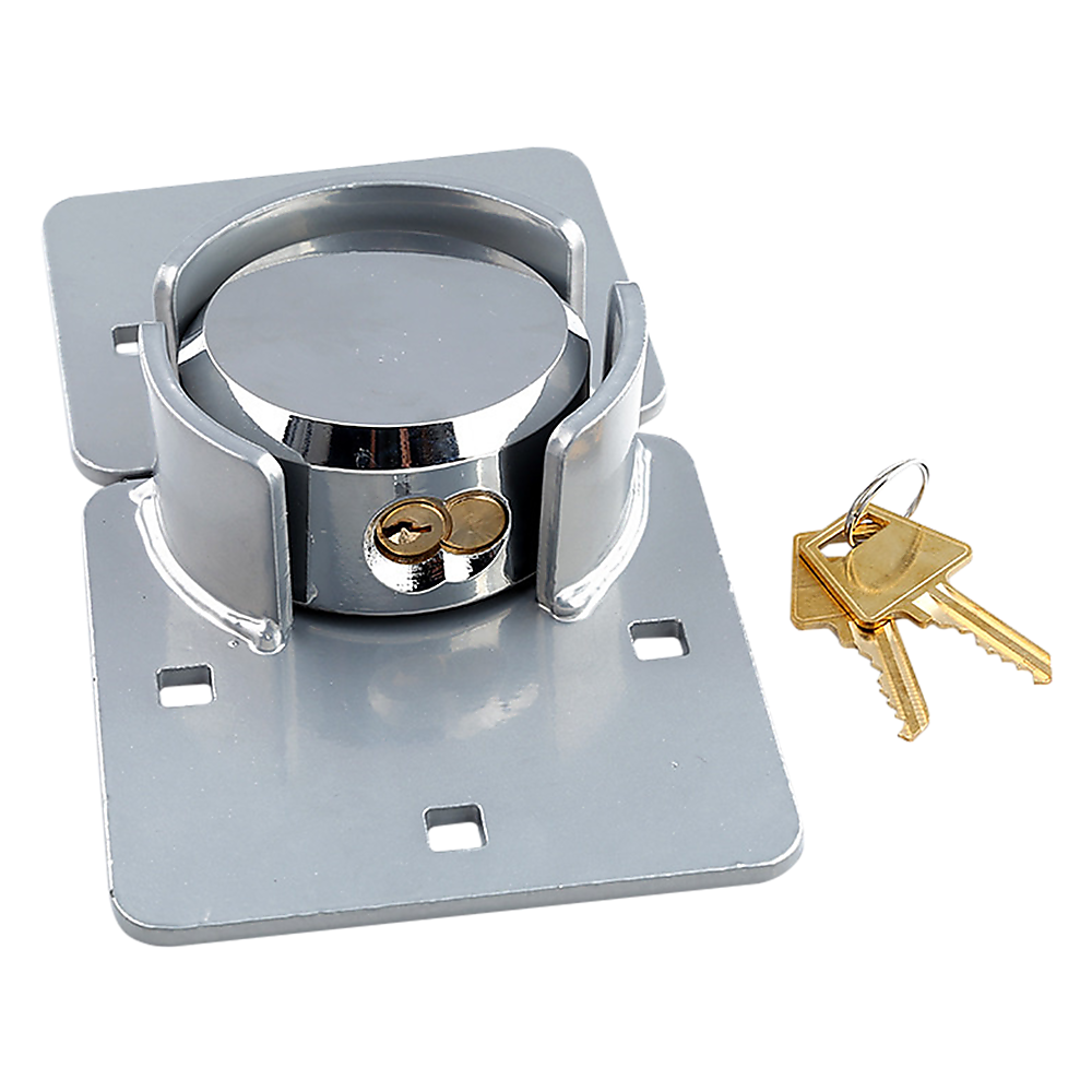 Van Door Lock With Brackets - Heavy Duty Security Vehicle Hasp Padlock