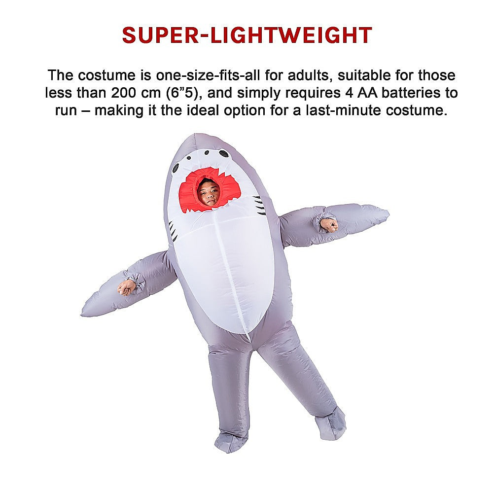 Shark Fancy Dress Fan Inflatable Costume  Suit