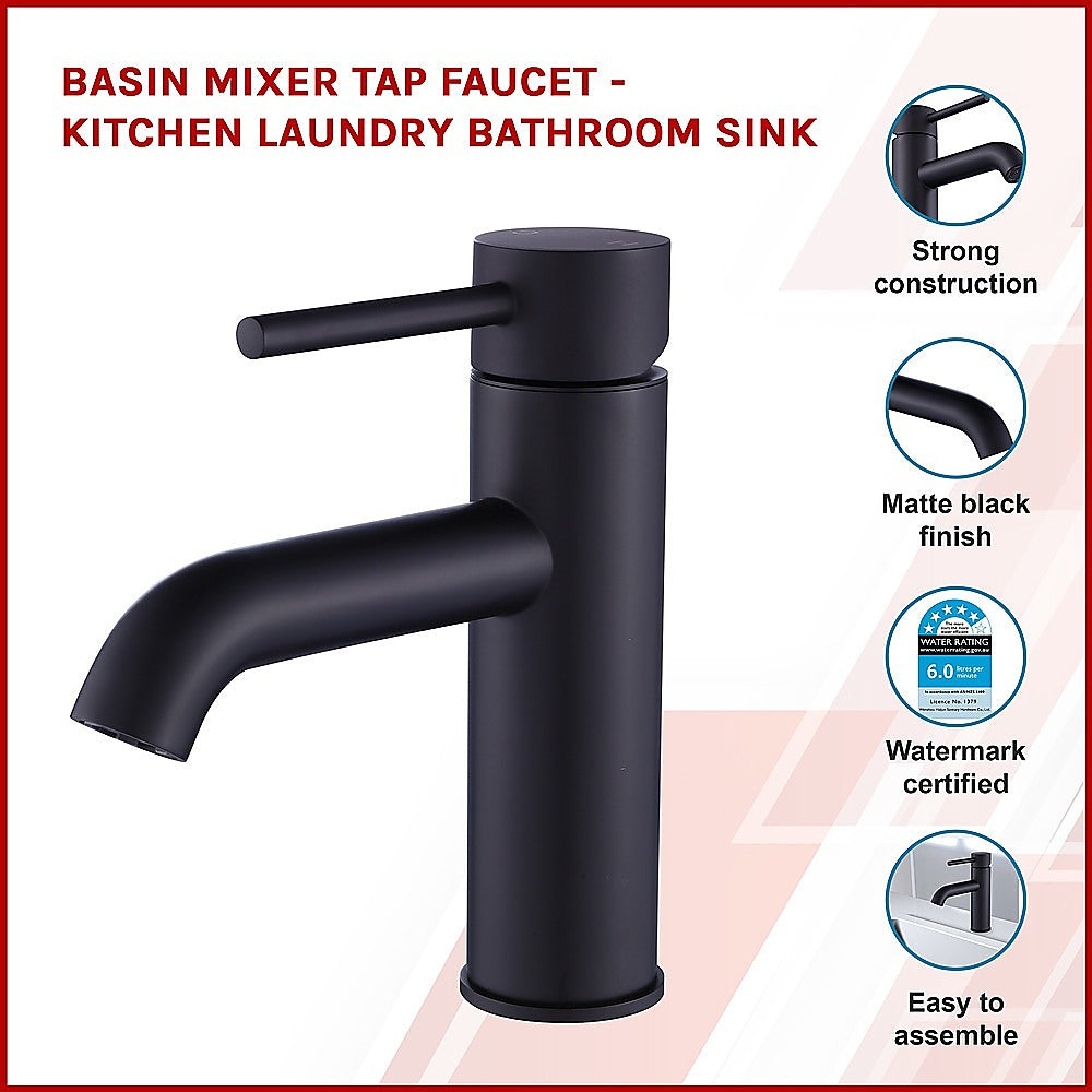 Basin Mixer Tap Faucet -Kitchen Laundry Bathroom Sink