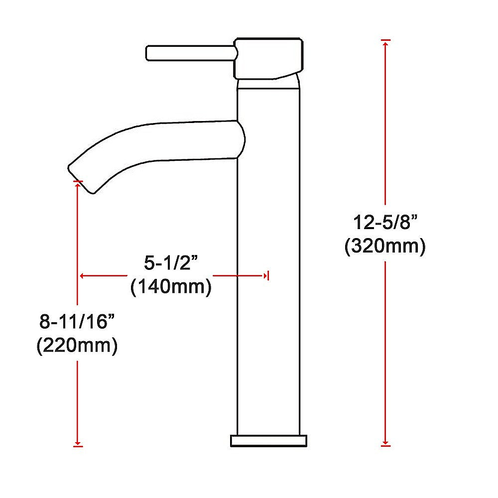 Tall Basin Mixer Tap Faucet -Kitchen Laundry Bathroom Sink