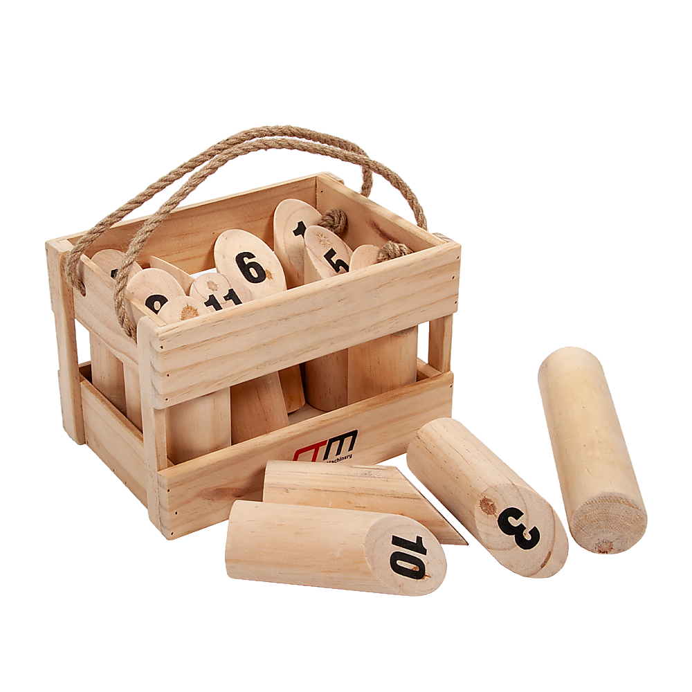 Number Toss Wooden Set Outdoor Games with Carry Case