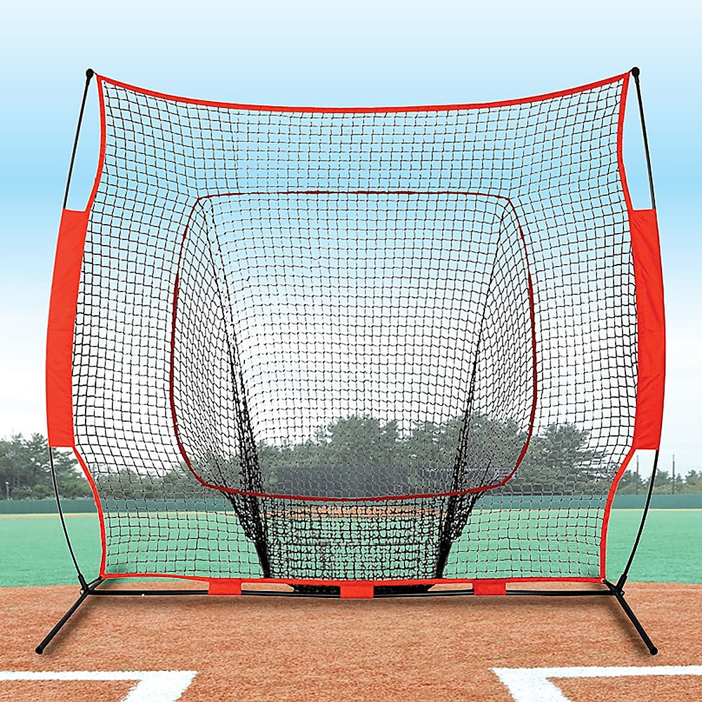 Portable Baseball Training Net Stand Softball Practice Sports Tennis