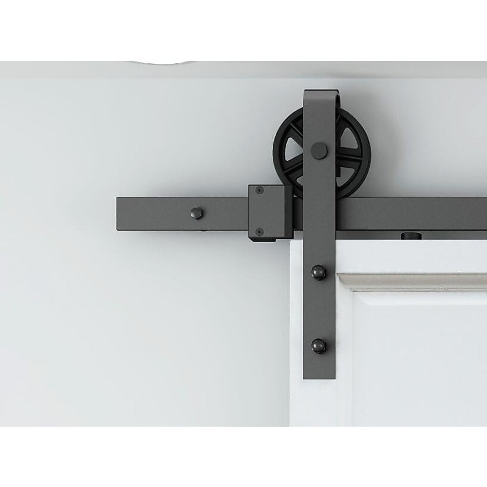 2M Big Spoke Wheel Sliding Barn Door Hardware