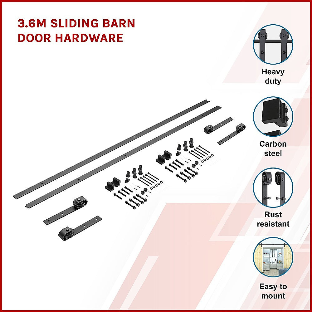 3.6m Sliding Barn Door Hardware